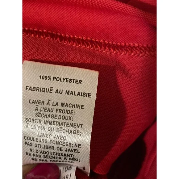 FootJoy FJ Red Golf Polo Shirt XL Men Short Sleeves BelAir Country Club Insignia - Picture 12 of 12